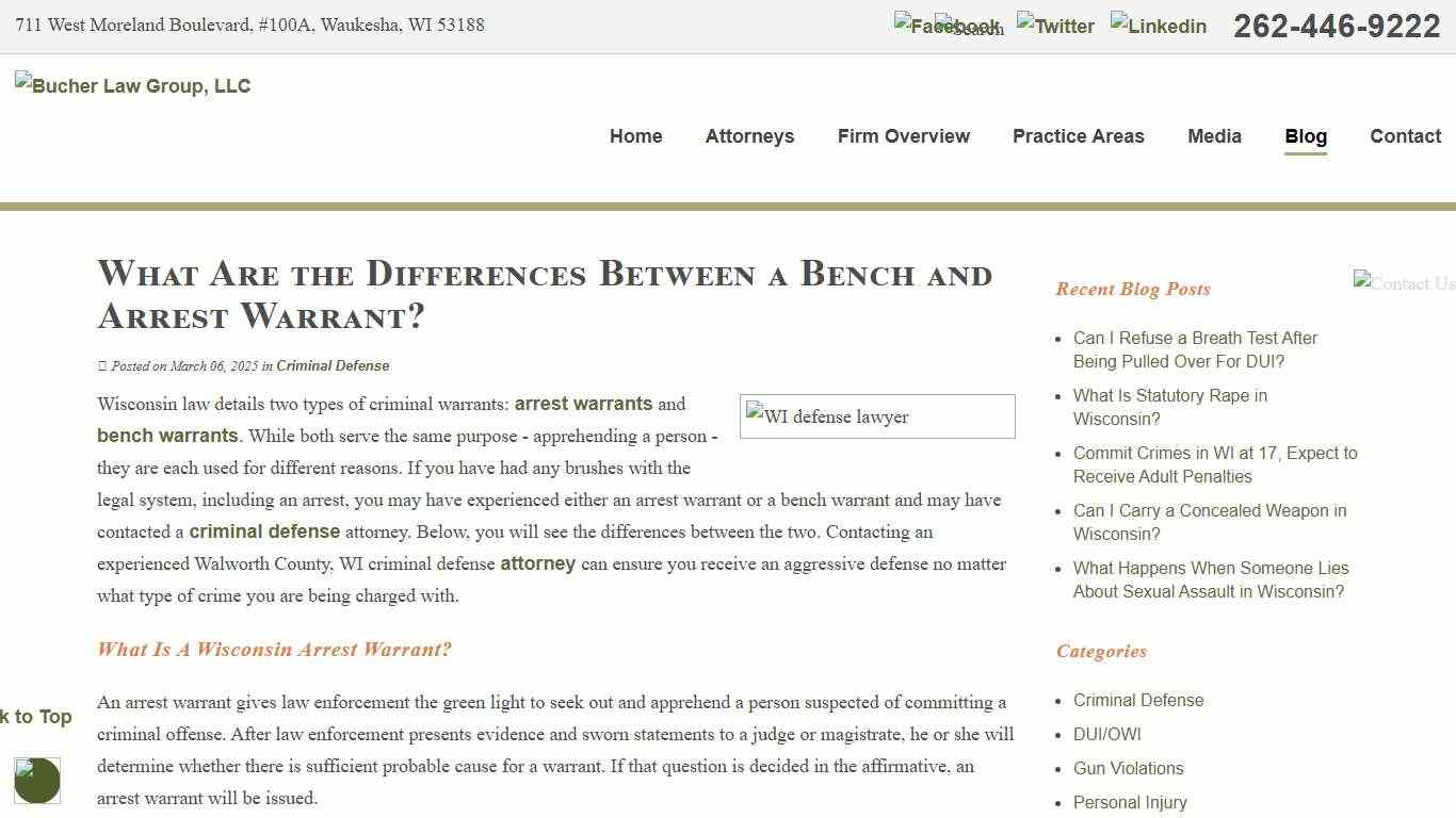 What Are the Differences Between a Bench and Arrest Warrant? WI